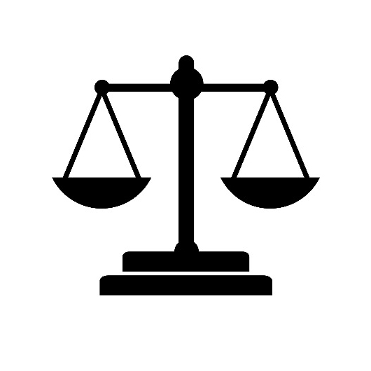 Icono de la balanza símbolo del Derecho